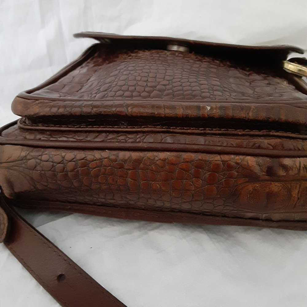 Vintage croc alligator cross body bag Brahmin - Picture 7 of 16